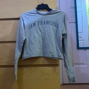 Full Tilt grey San Francisco long sleeve tee